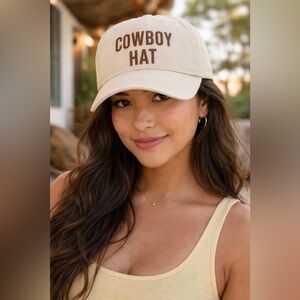 🤠 “Cowboy Hat” Embroidered Baseball Cap 🌵